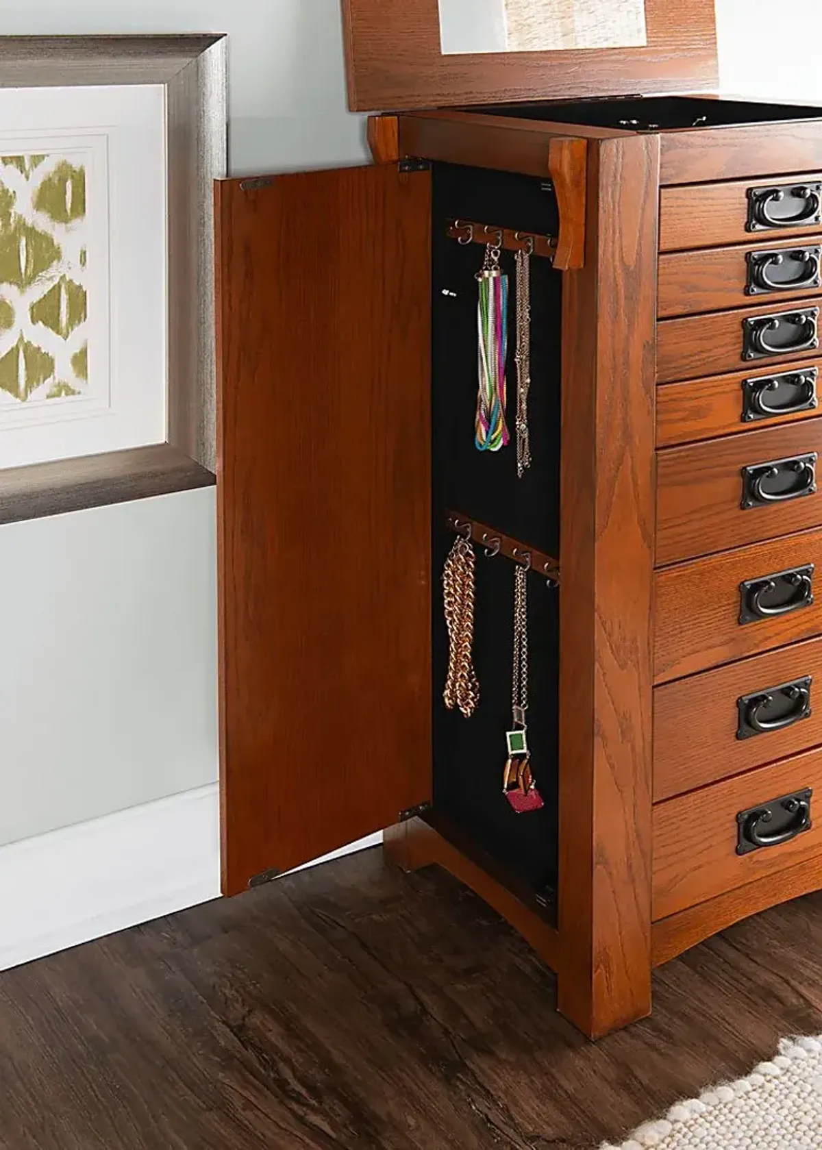 Alvina Brown Jewelry Armoire