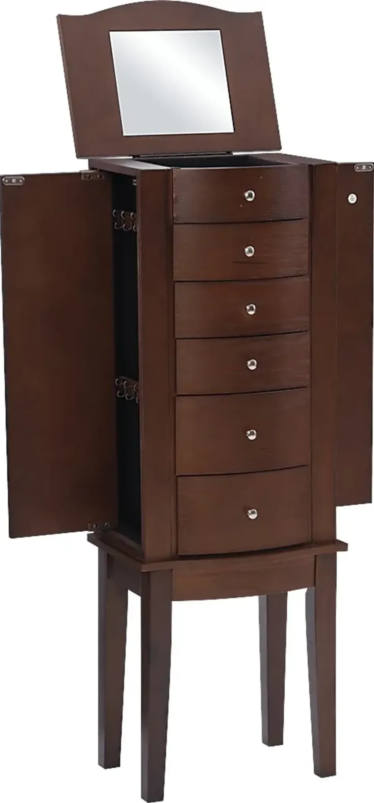 Chipco Brown Jewelry Armoire