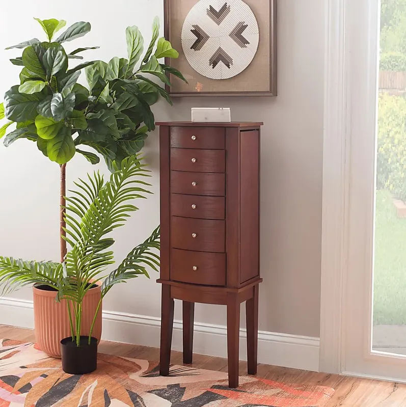 Chipco Brown Jewelry Armoire