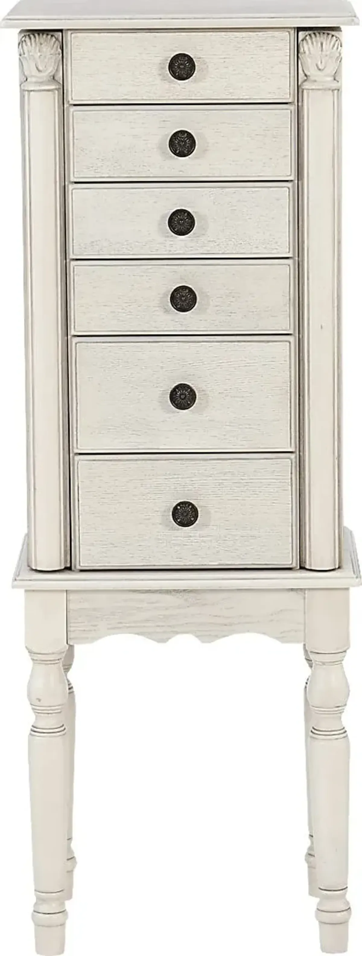 Everinaa White Jewelry Armoire