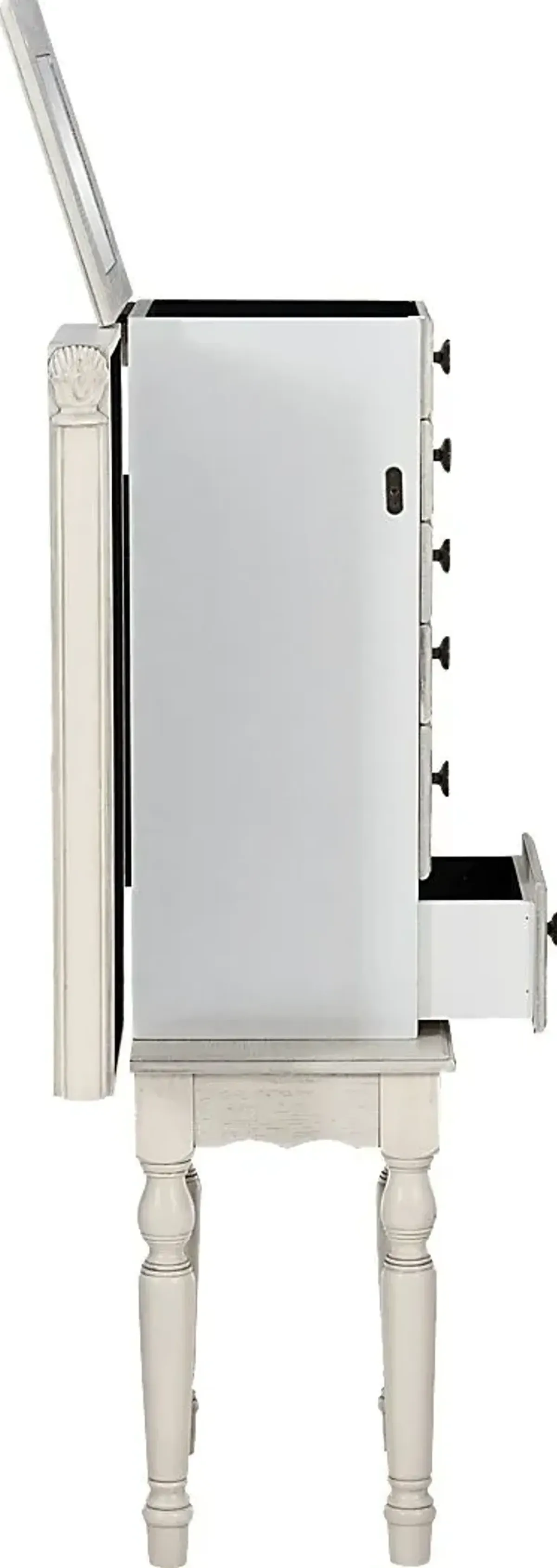 Everinaa White Jewelry Armoire