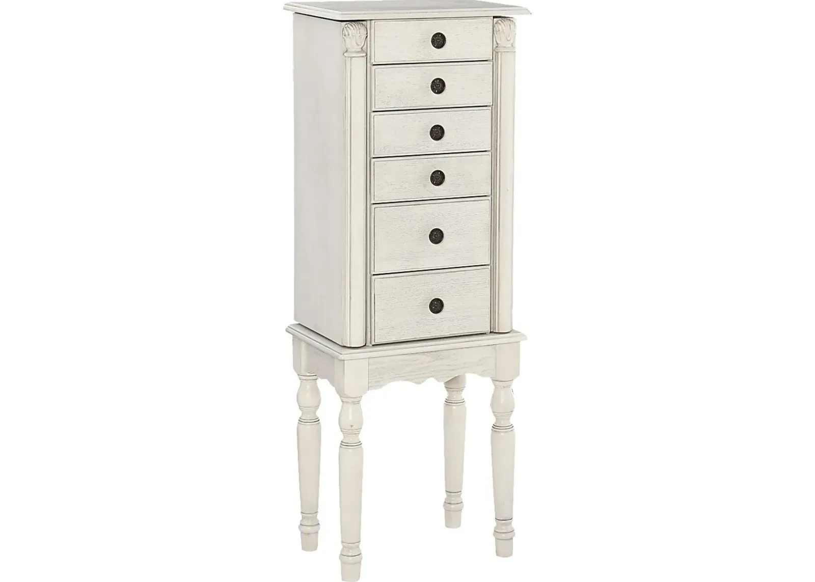 Everinaa White Jewelry Armoire