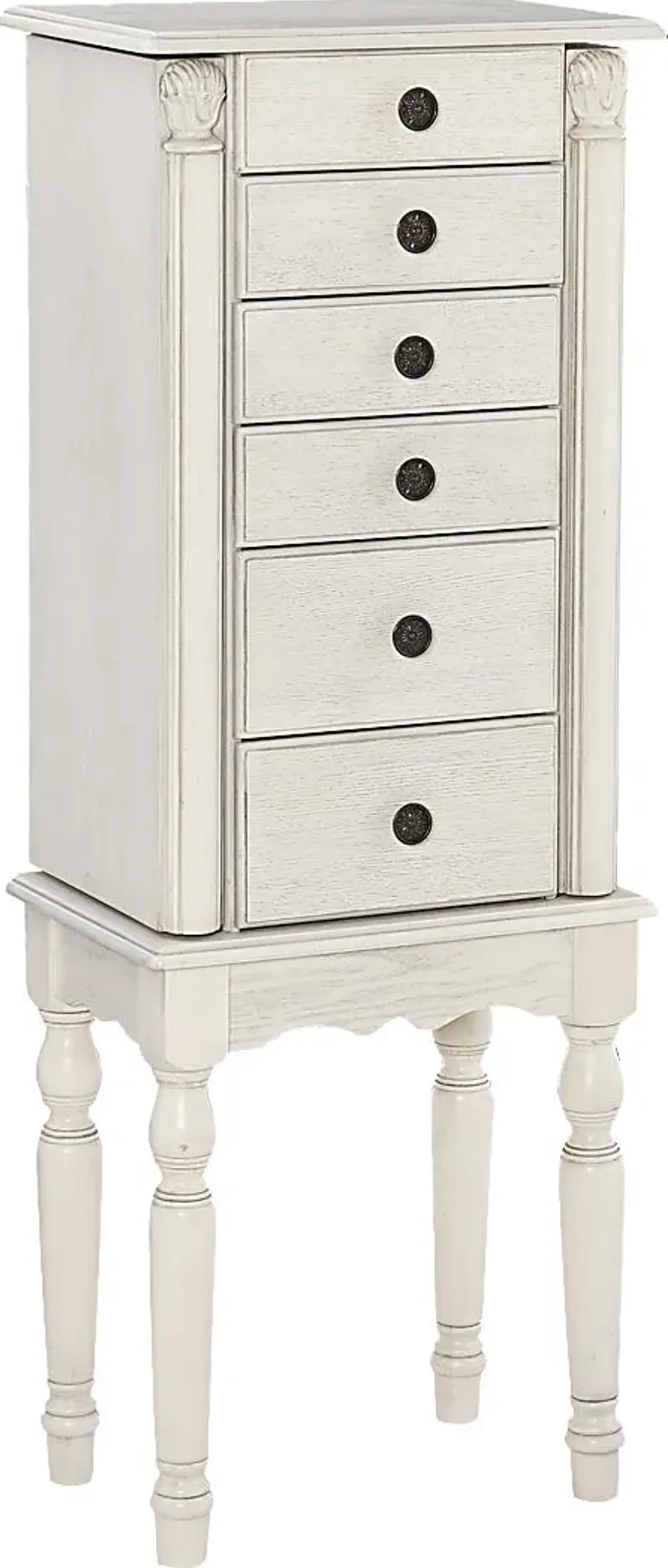 Everinaa White Jewelry Armoire