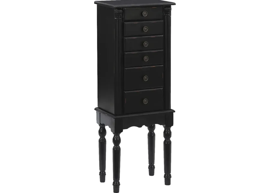 Everinaa Black Jewelry Armoire