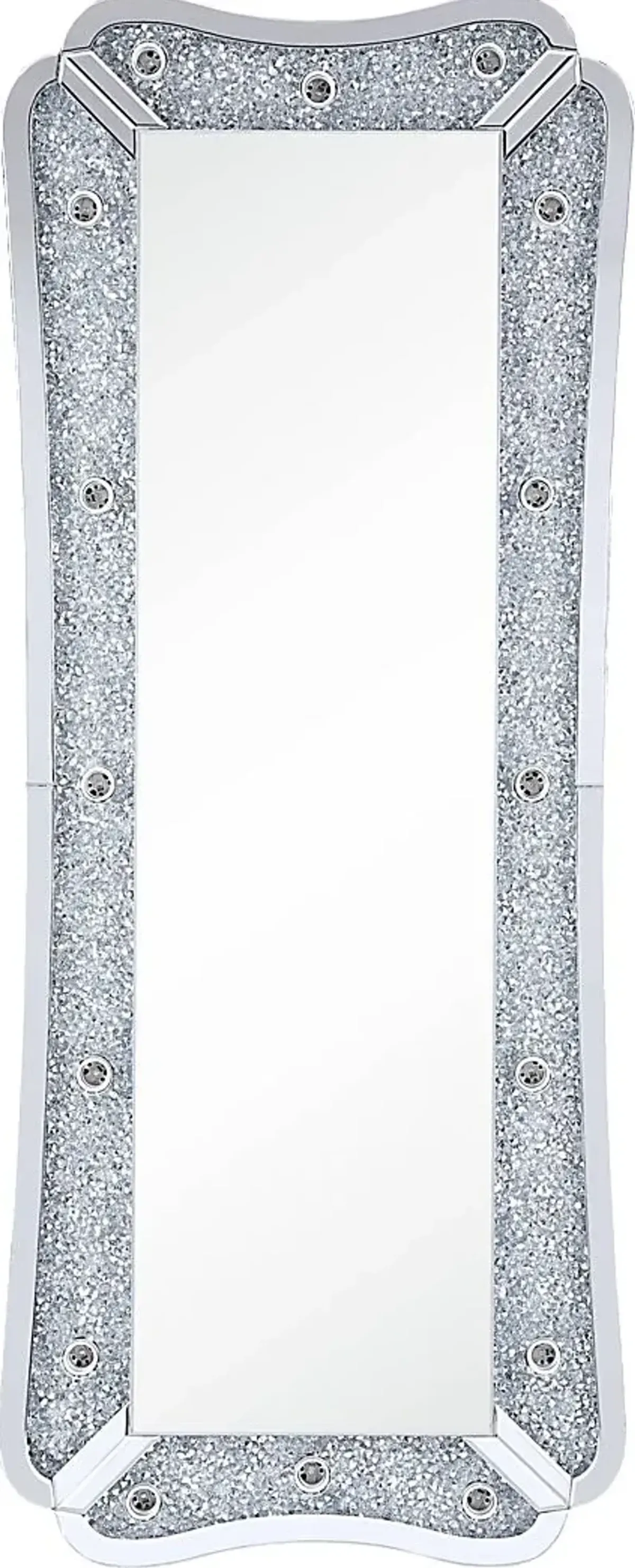 Bocagrande Silver Floor Mirror