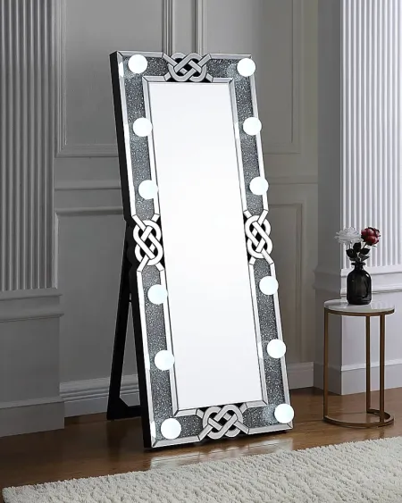 Boydton Silver Floor Mirror