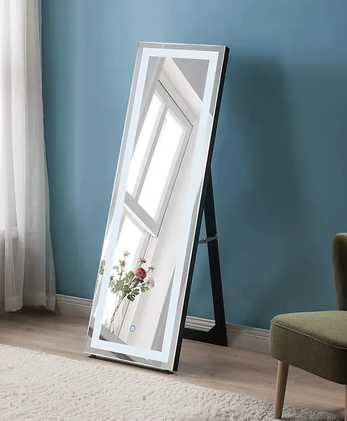 Bleemel Silver Floor Mirror