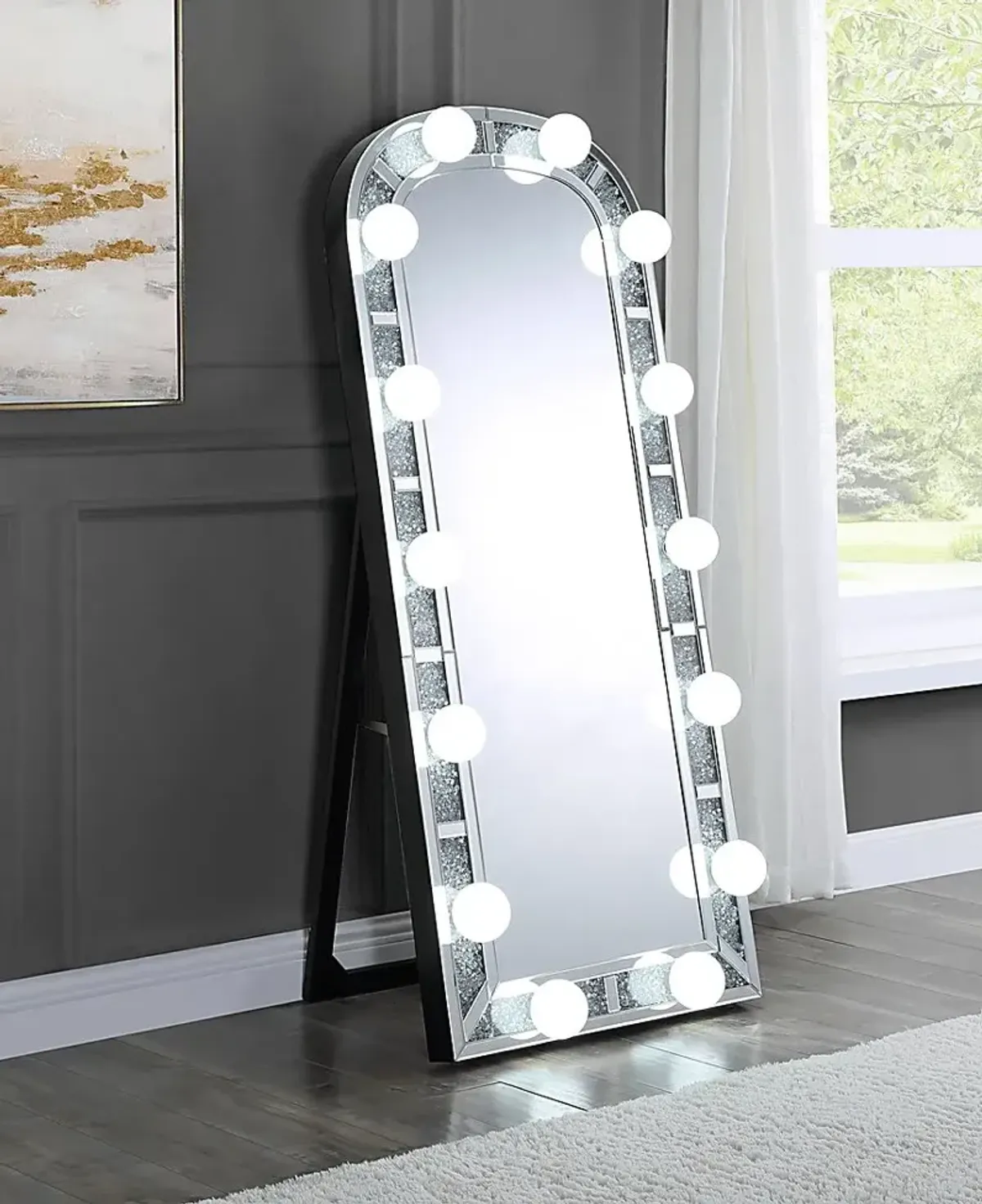 Briarglen Silver Floor Mirror