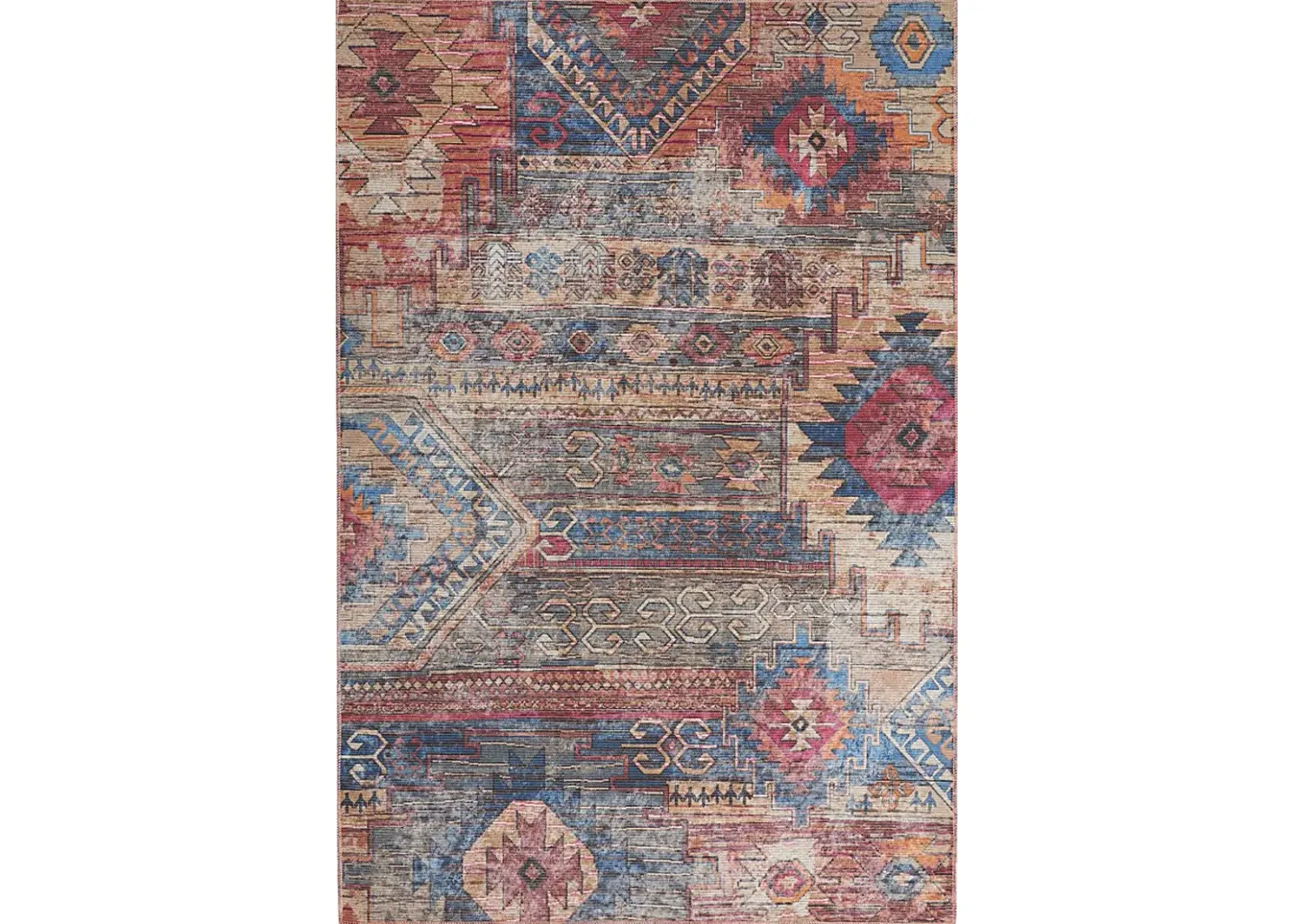 Evellano Multi 5'3 x 7'3  Rug