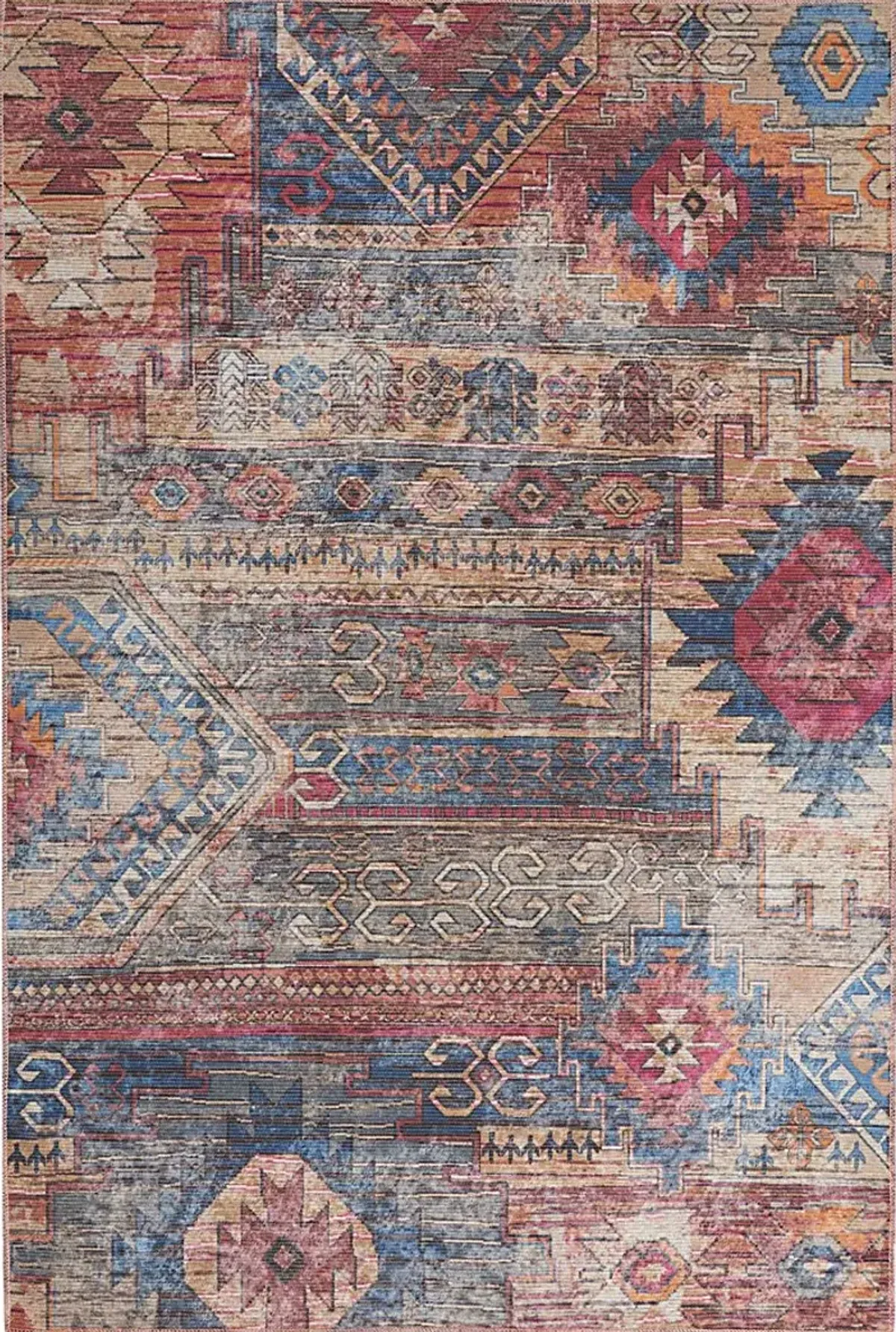 Evellano Multi 5'3 x 7'3  Rug