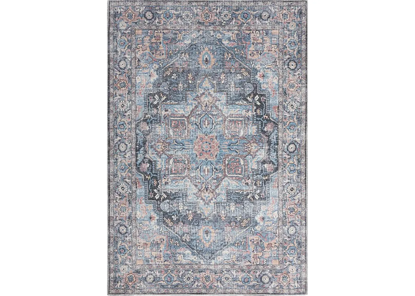 Coleena Light Blue 4' x 6'  Rug