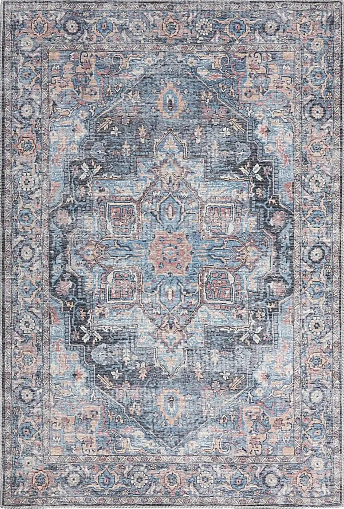 Coleena Light Blue 4' x 6'  Rug