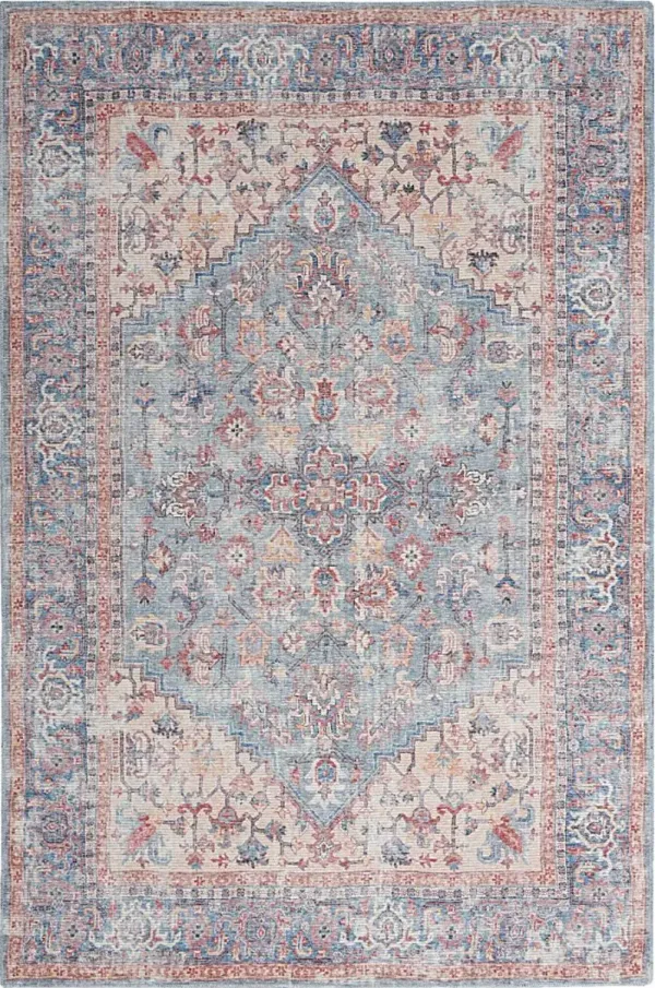 Haleigh Elle Blue 5'3 x 7'3 Rug