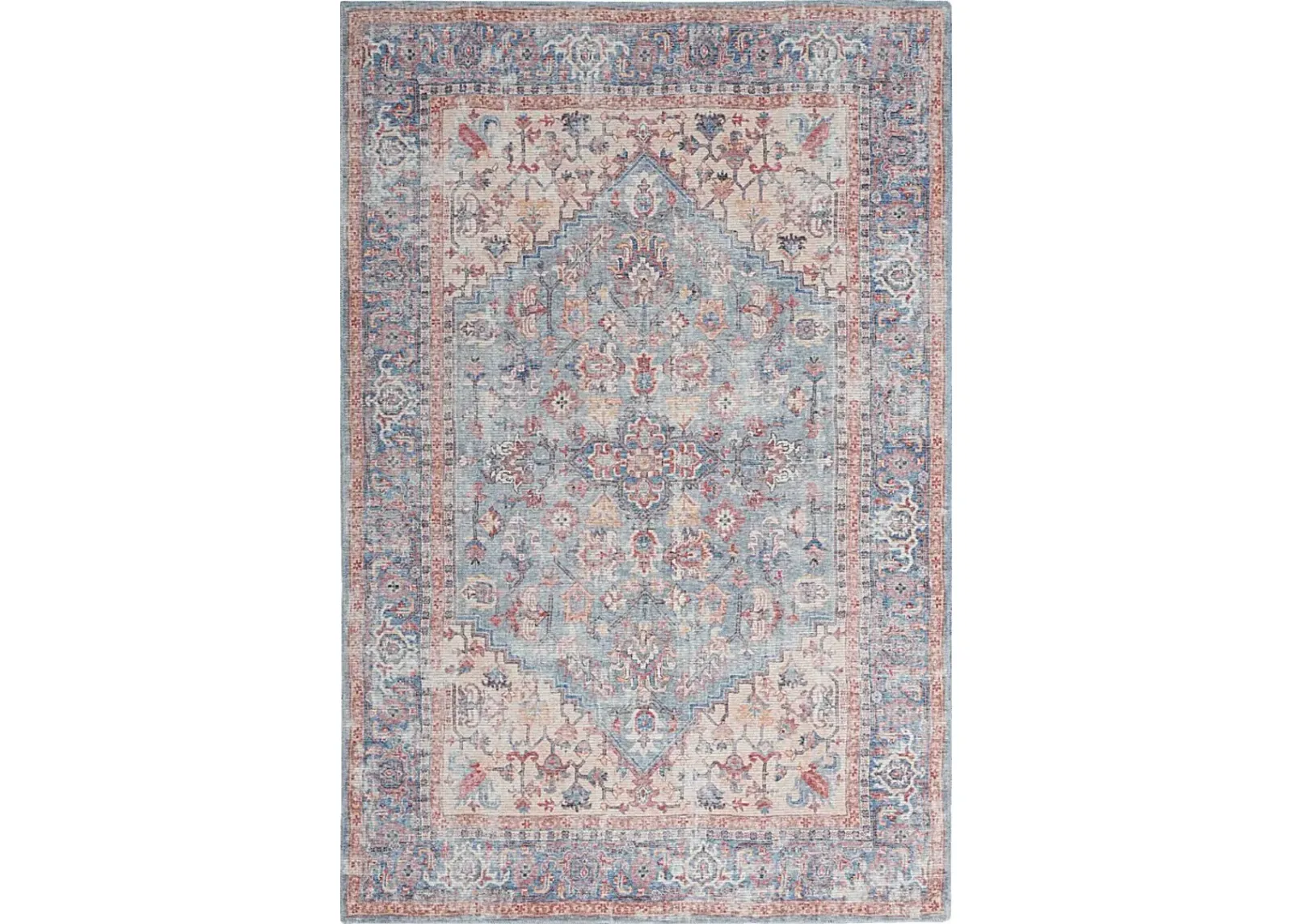 Haleigh Elle Blue 5'3 x 7'3  Rug