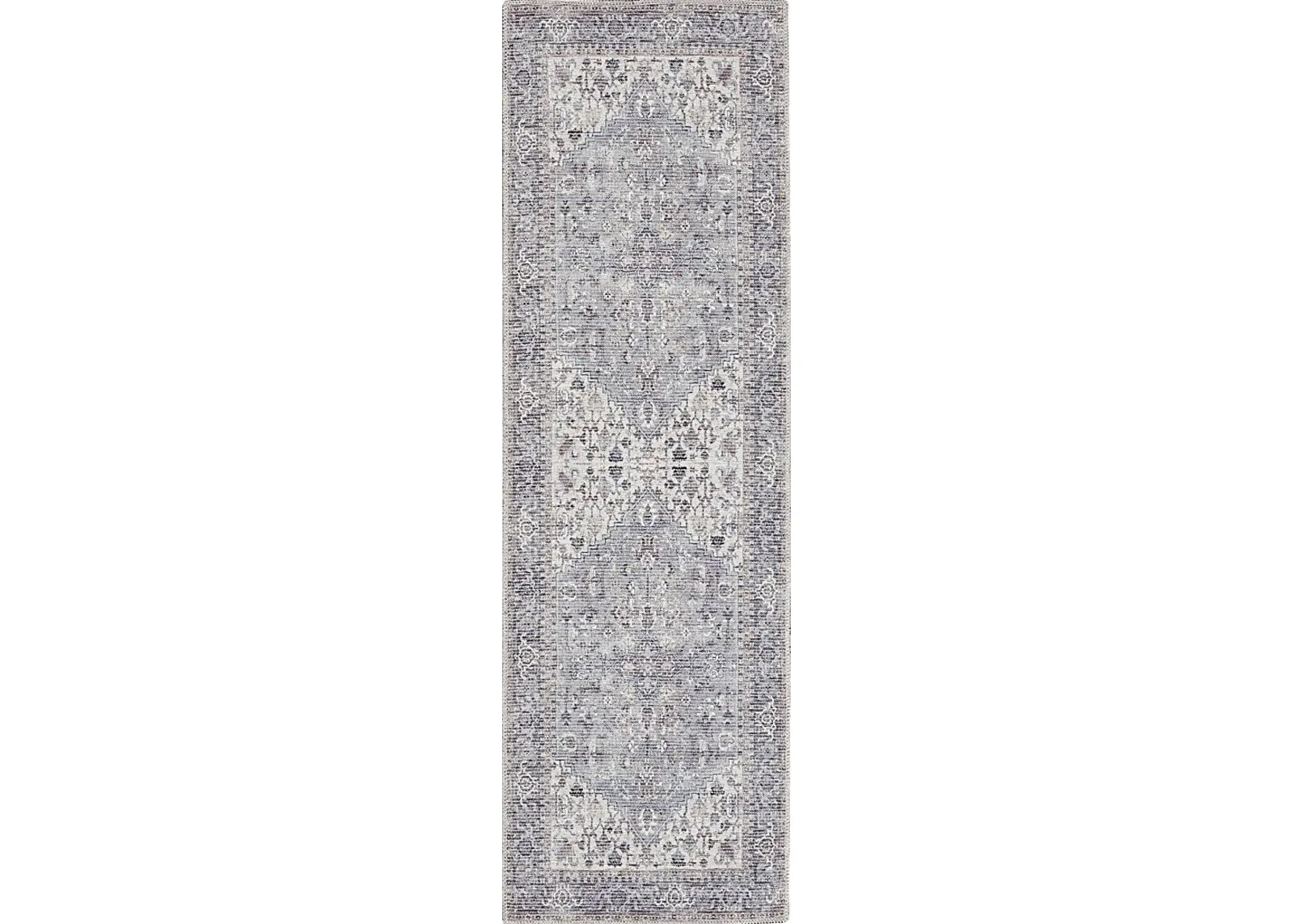 Haleigh Elle Gray 2' x 6'  Runner Rug