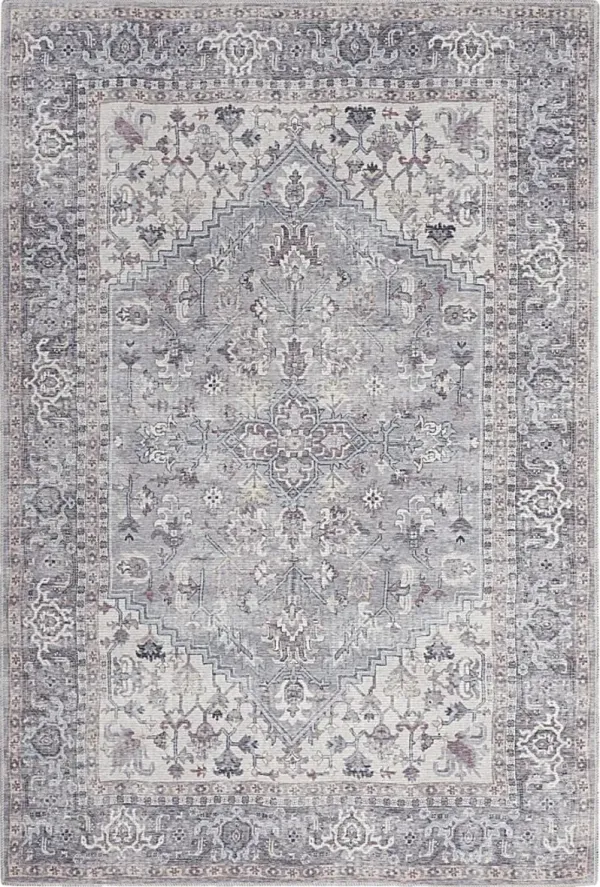 Haleigh Elle Gray 4' x 6' Rug