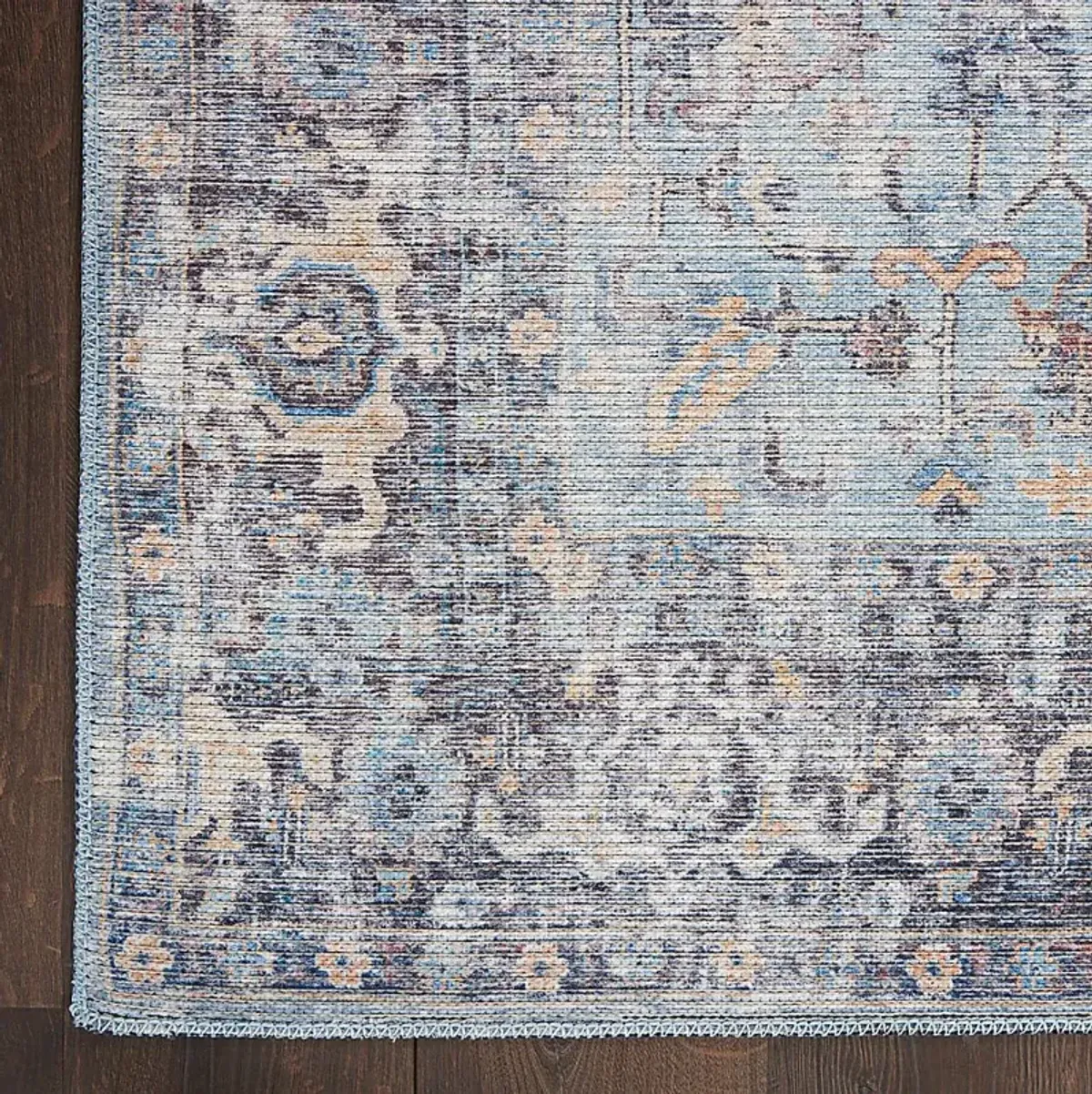 Haleigh Elle Light Gray 2' x 6'  Runner Rug