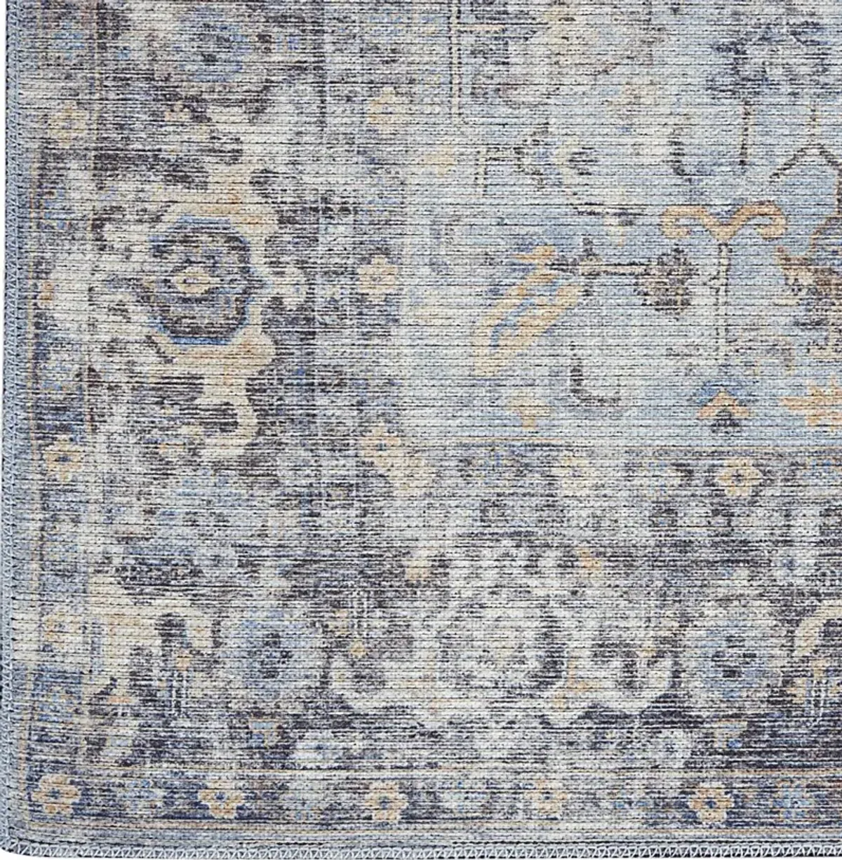 Haleigh Elle Light Gray 2' x 6'  Runner Rug