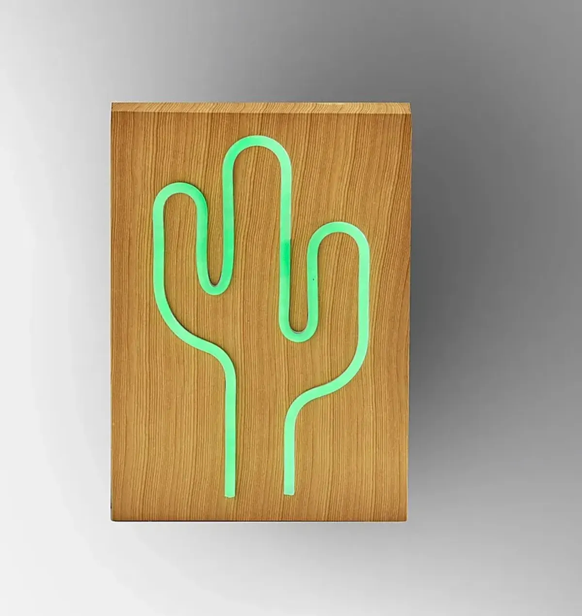 Kids Neon Cactus Natural Table Lamp