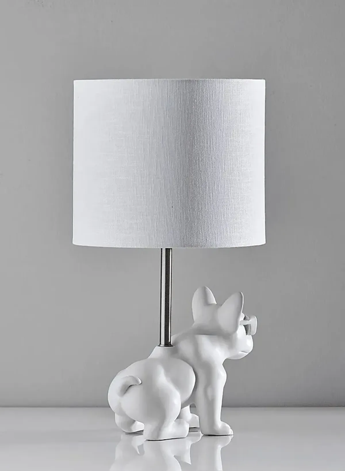 Kids Sunny Dog White Table Lamp