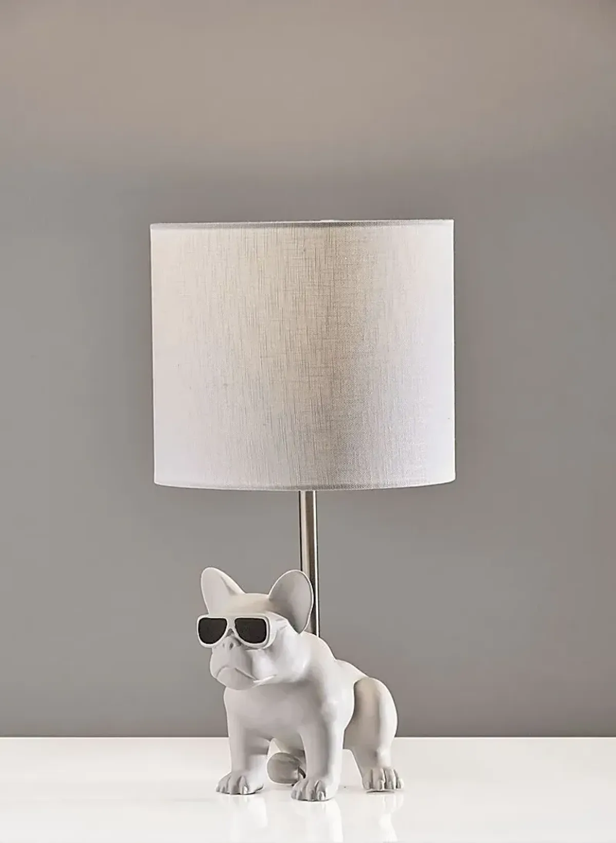 Kids Sunny Dog White Table Lamp