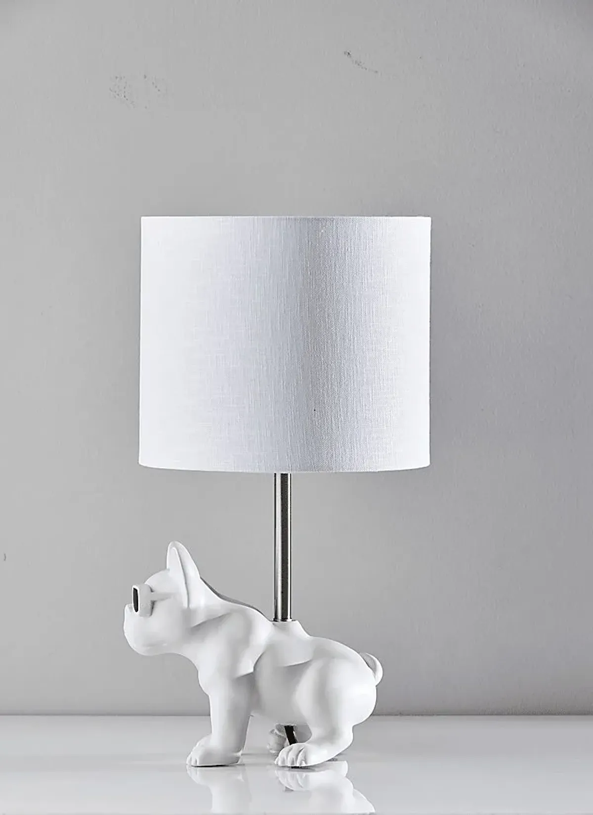 Kids Sunny Dog White Table Lamp