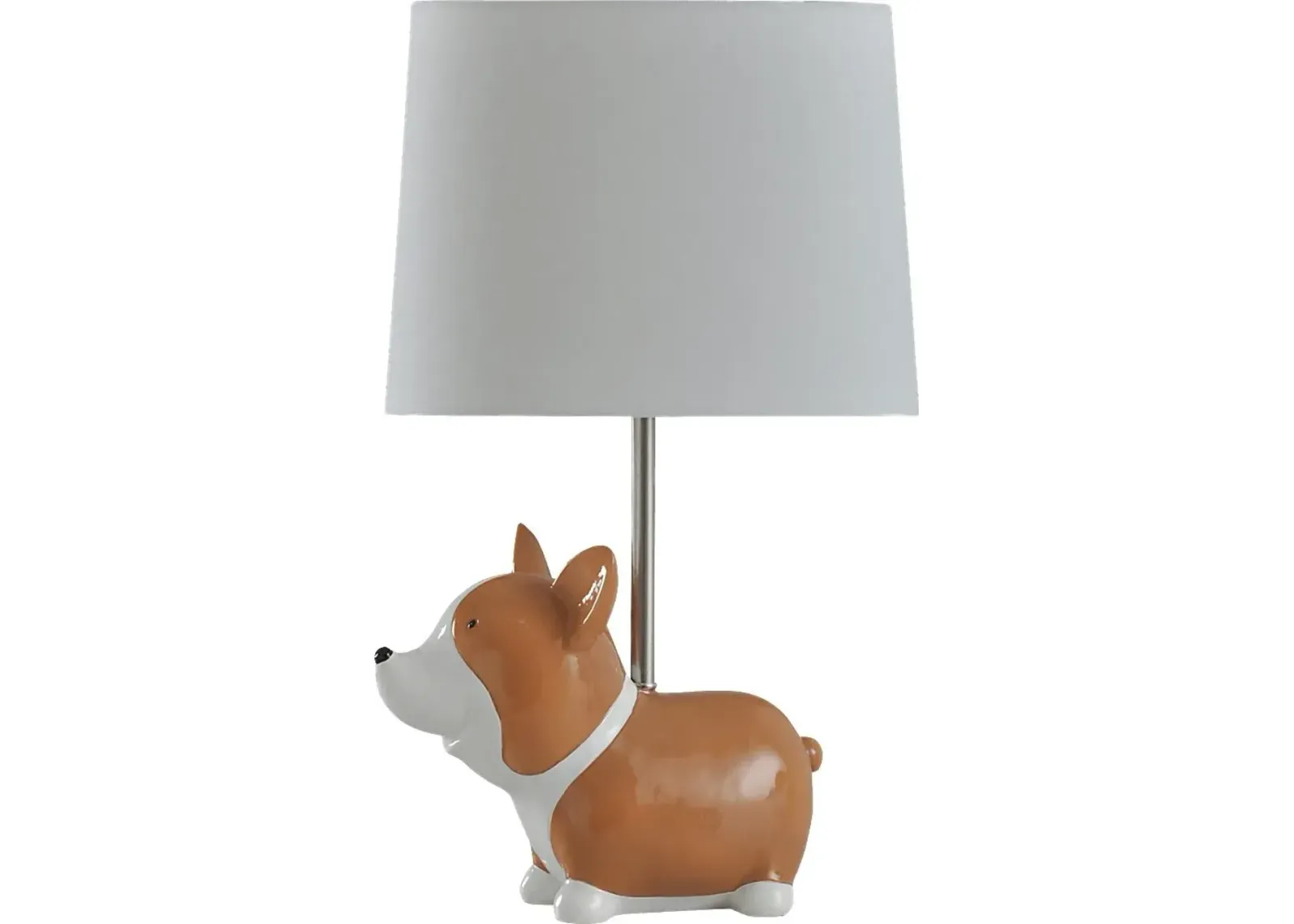 Kids Charming Corgi Beige Lamp