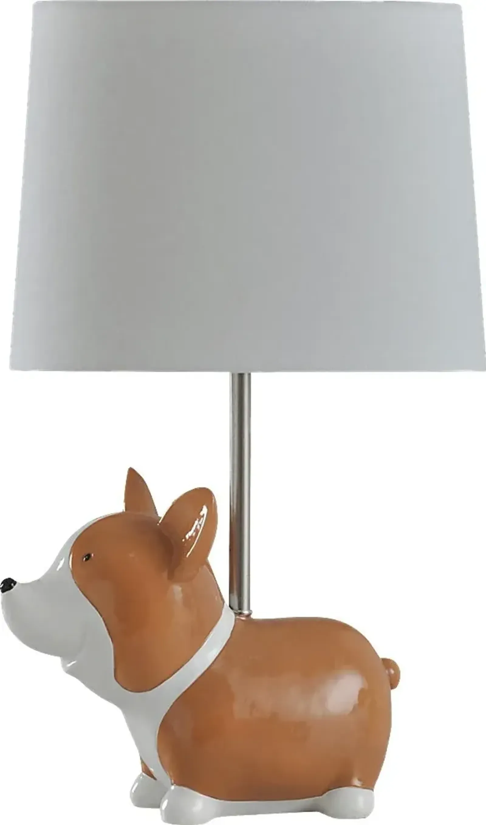 Kids Charming Corgi Beige Lamp