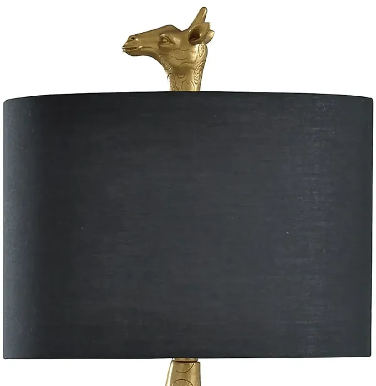 Kids Graceful Giraffe Gold Lamp