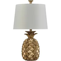 Kids Glamorous Pineapple Gold Lamp