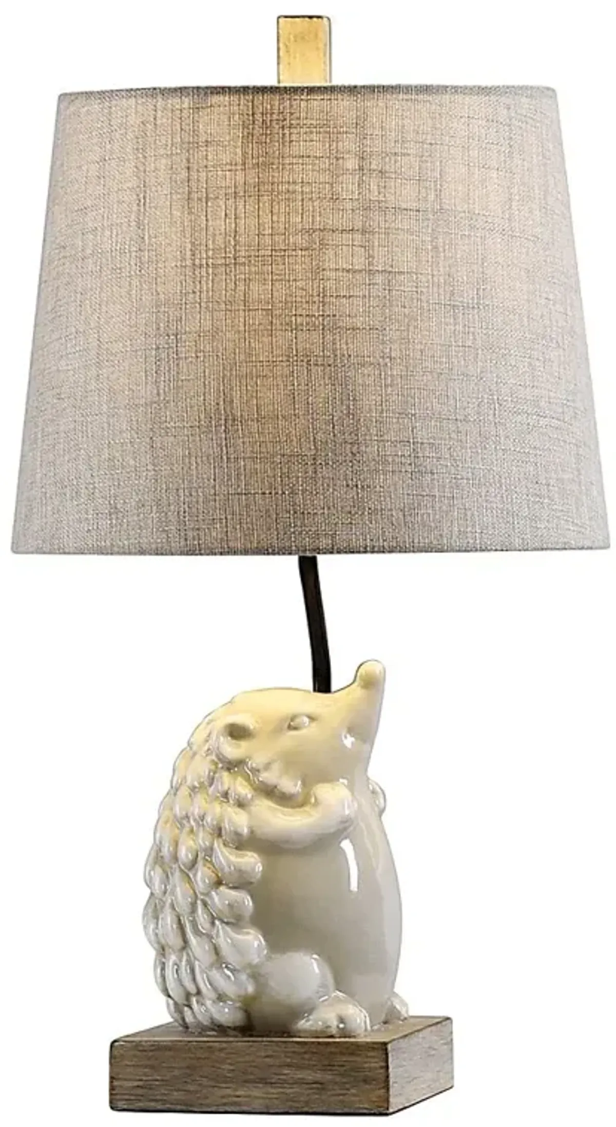 Kids Prickly Hedgehog White Lamp