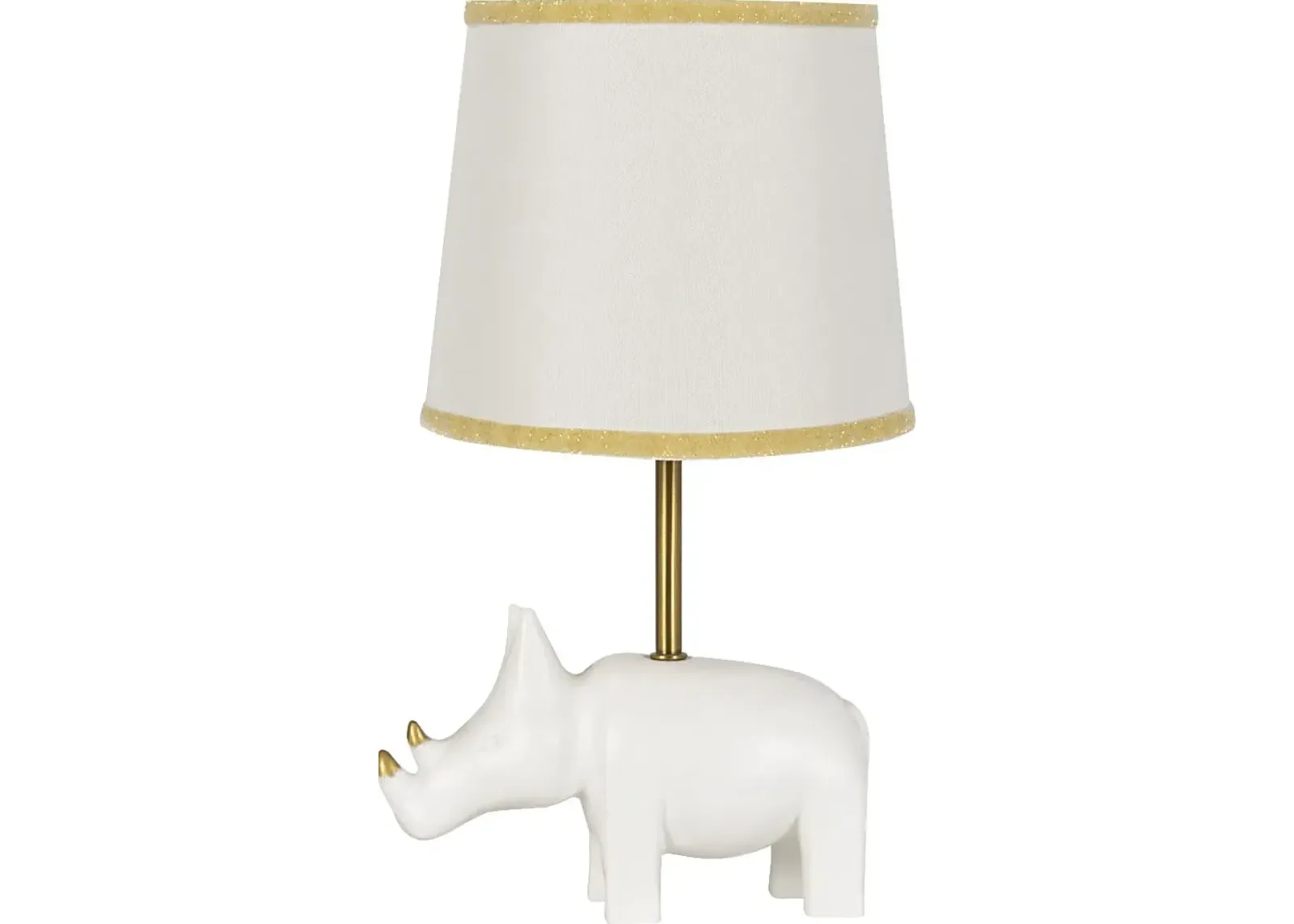 Kids Razzle Rhino Ivory Lamp