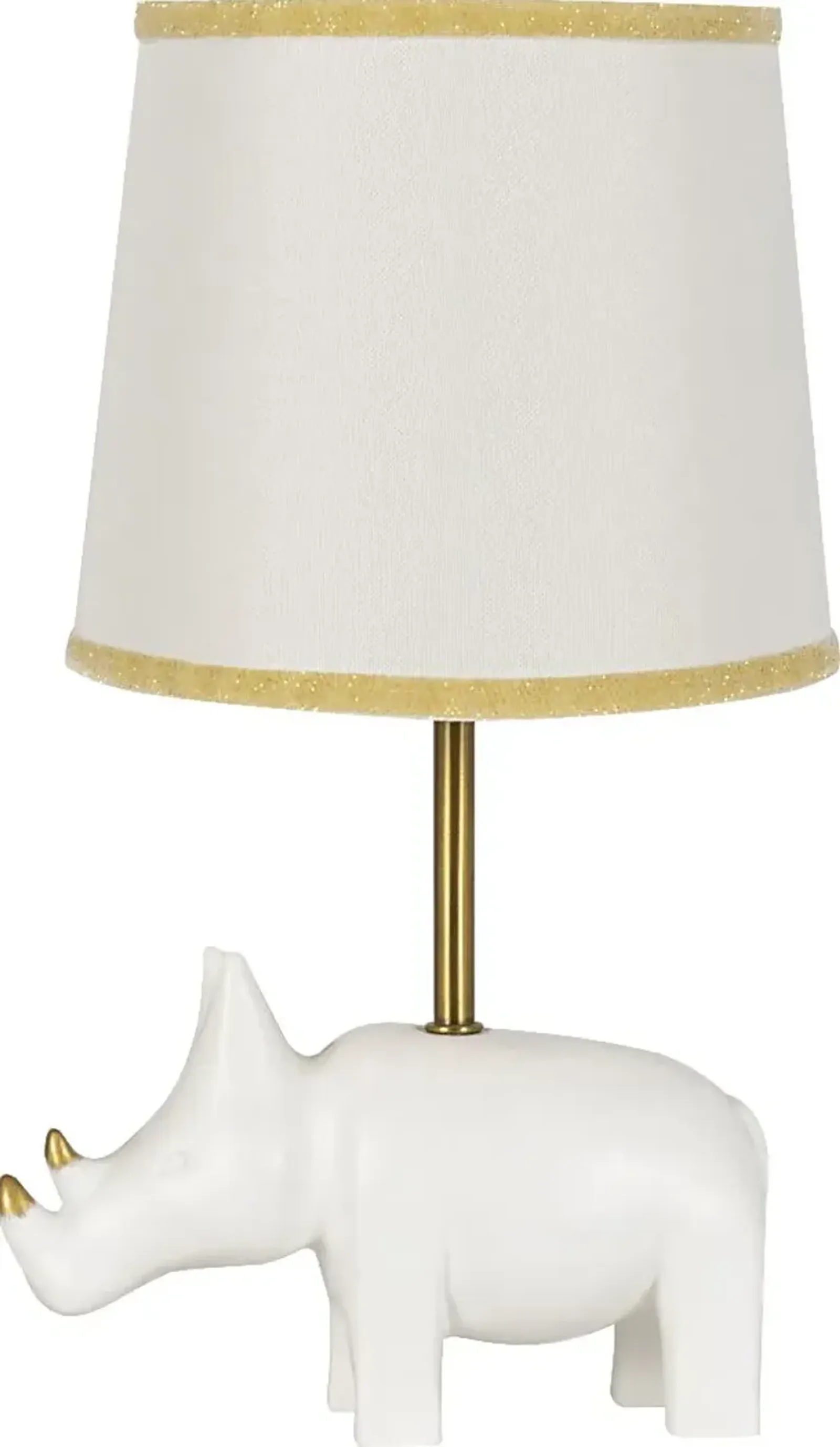 Kids Razzle Rhino Ivory Lamp