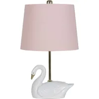 Kids Swan Lake White Lamp
