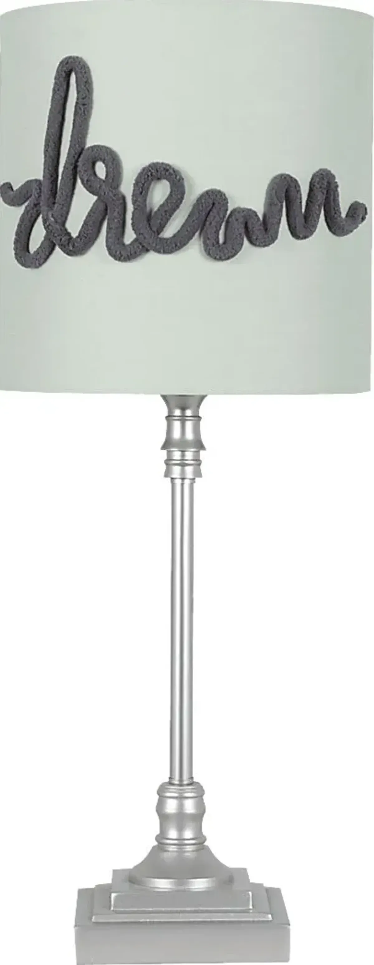 Kids Soundly Dream Silver Lamp