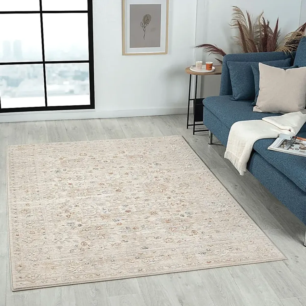 Sminola Beige 4' x 6' Rug