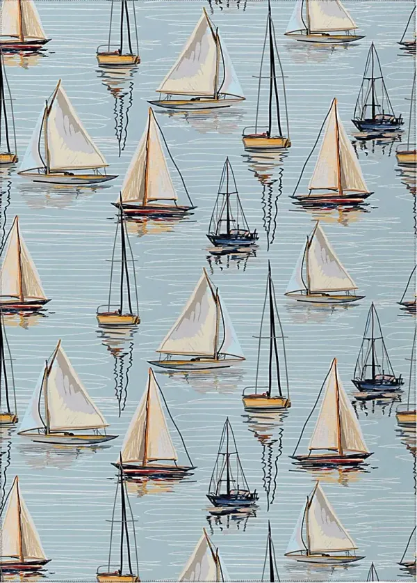 Pipitone Blue 3' x 5' Rug