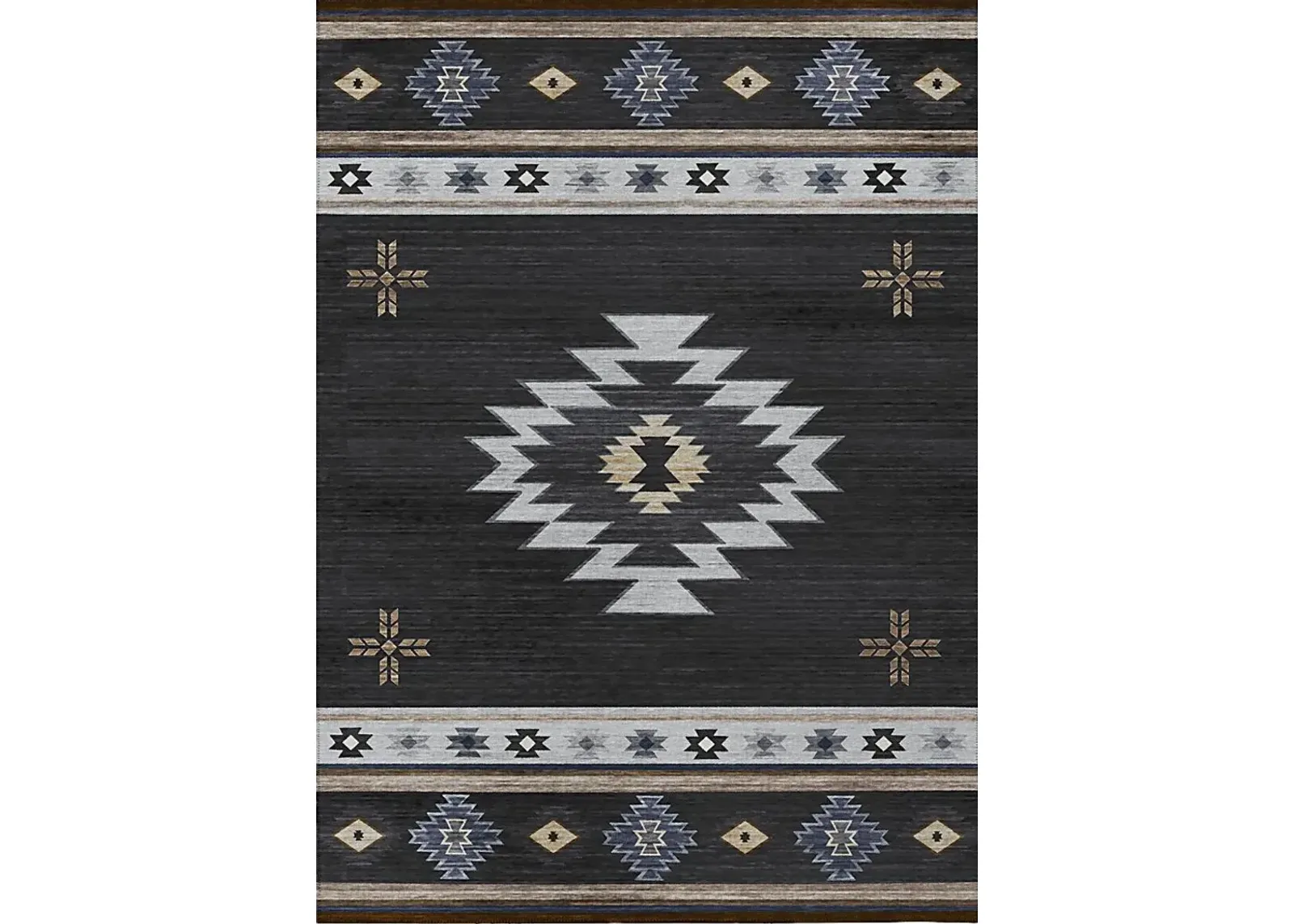 Barinza Black 3' x 5' Rug