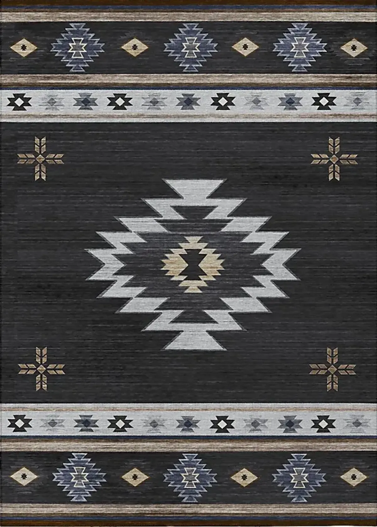 Barinza Black 3' x 5' Rug