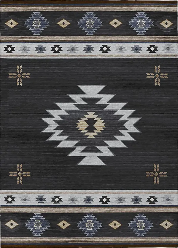 Barinza Black 3' x 5' Rug