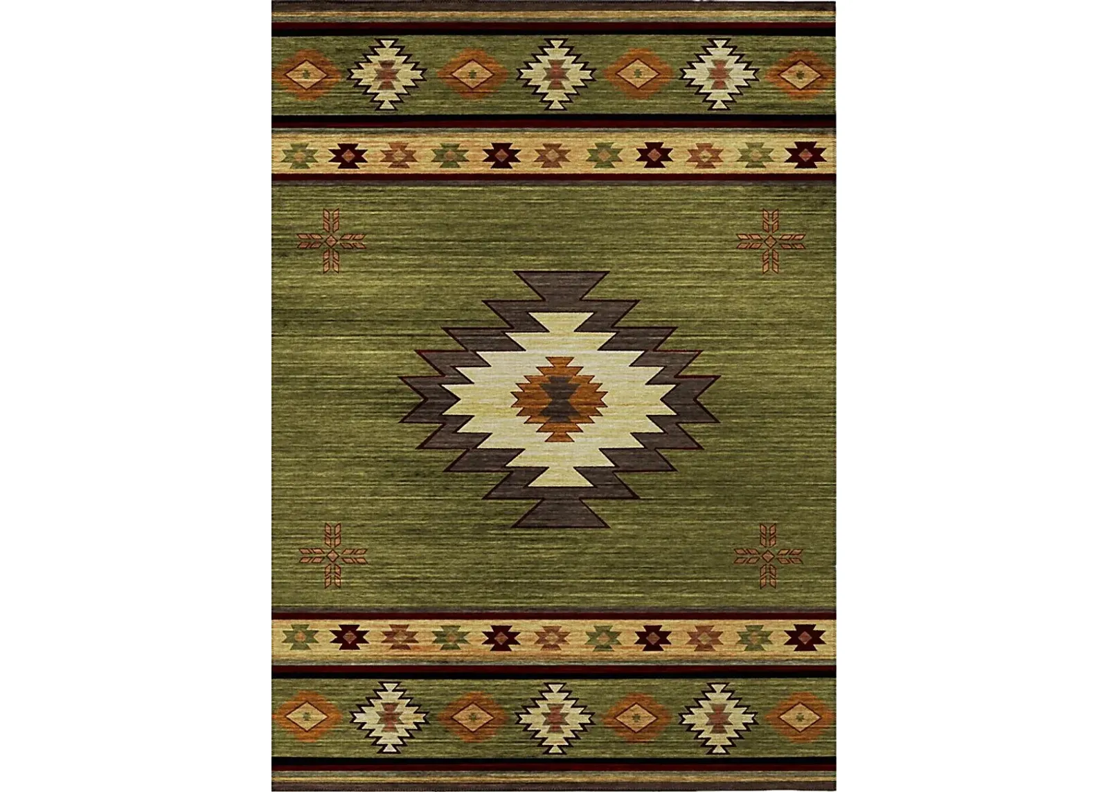 Barinza Green 3' x 5' Rug