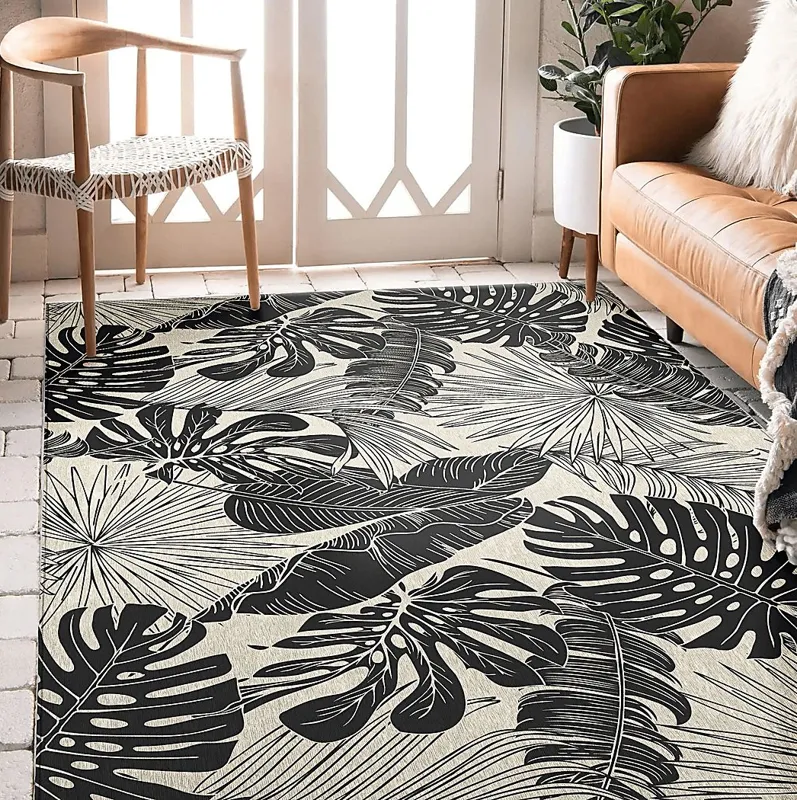 Vadella Black 3' x 5' Rug