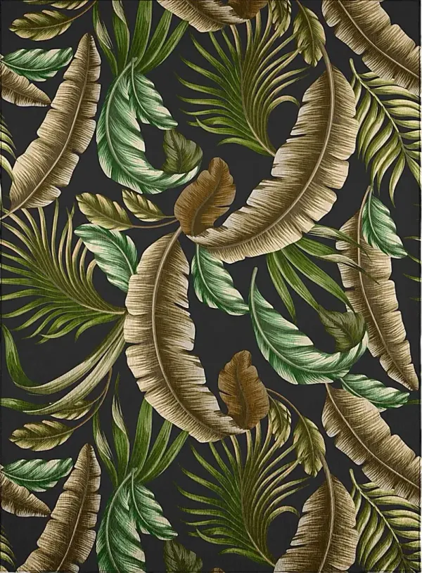Decanso Black 3' x 5' Rug
