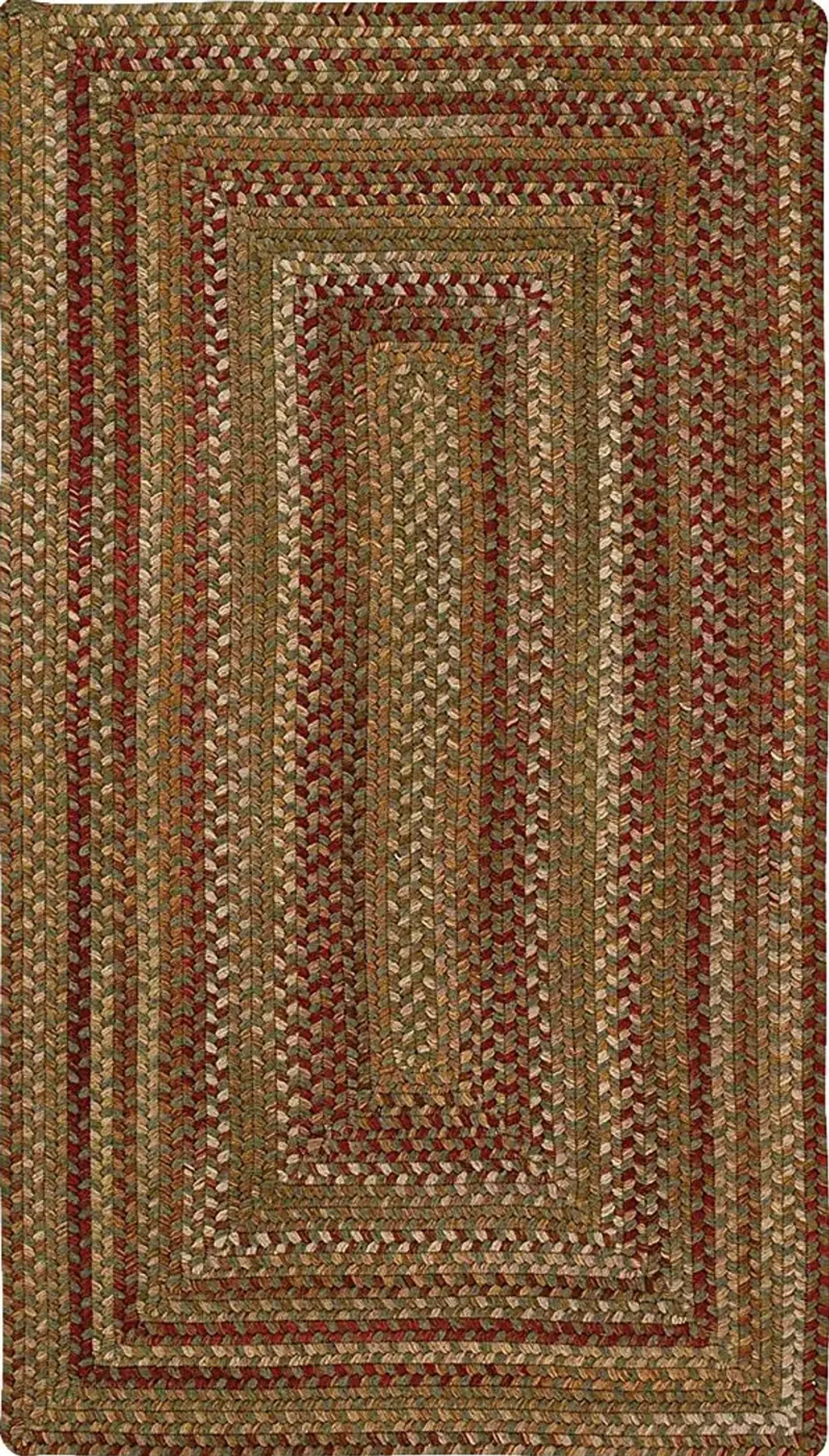 Mugadi Sage/Red 3' x 5' Rug