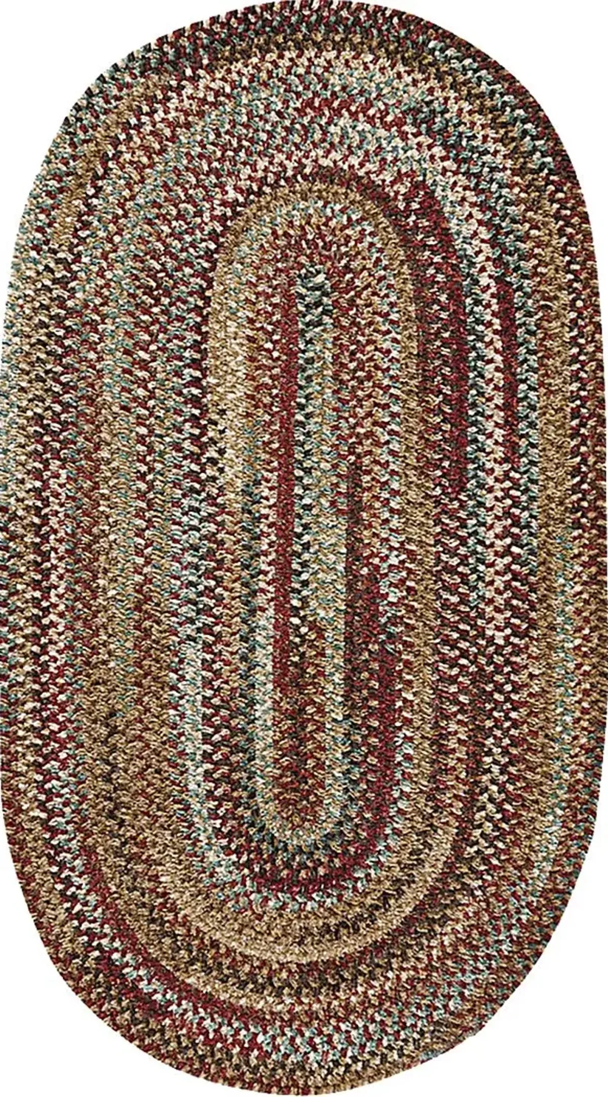 Bexmark Red 3' x 5' Oval Rug