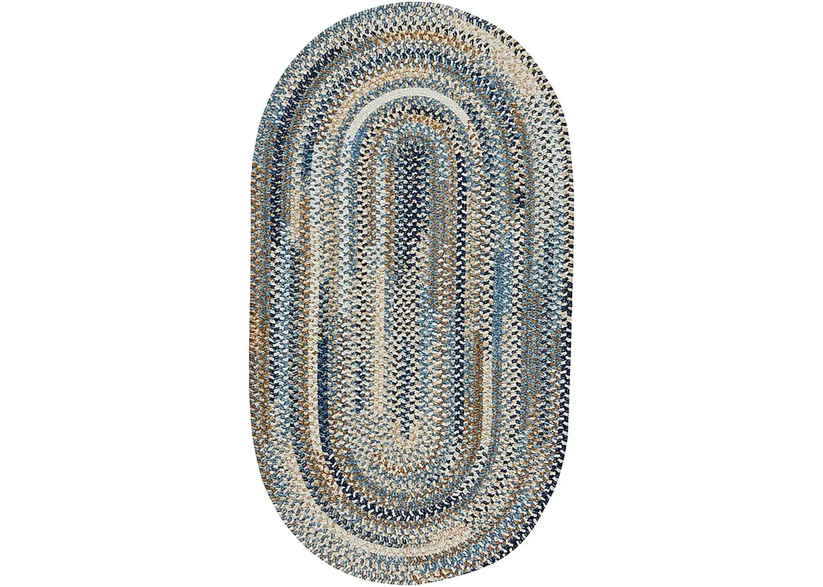 Bexmark Blue 3' x 5' Oval Rug