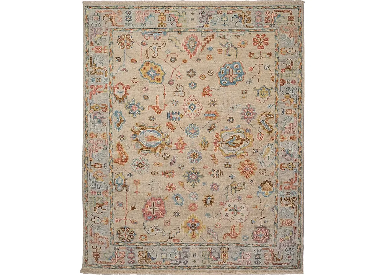 Pascester Beige/Multi 3' x 5' Rug