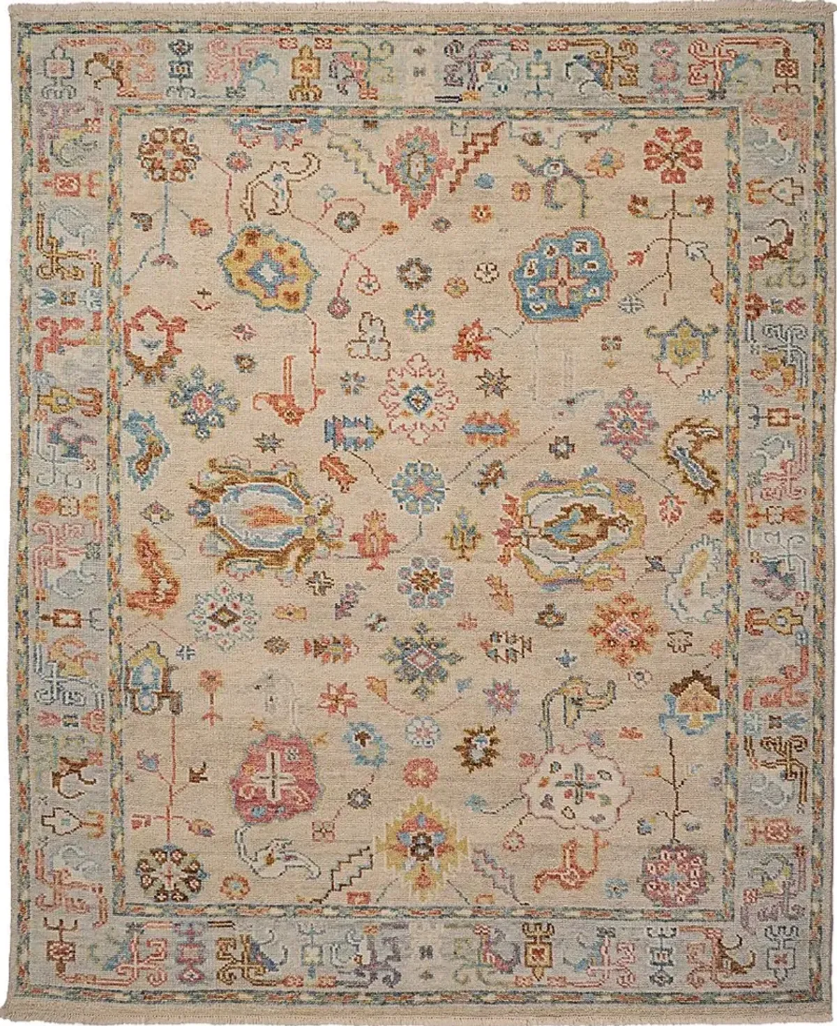 Pascester Beige/Multi 3' x 5' Rug