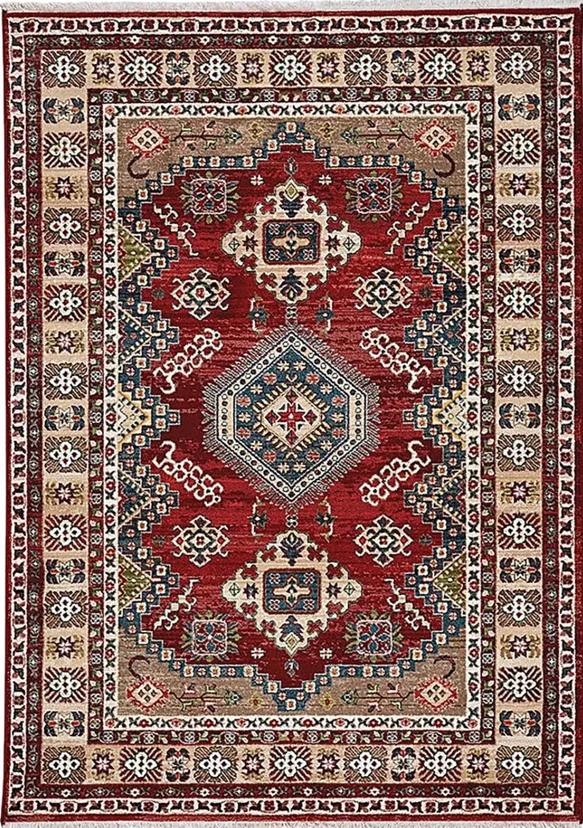 Biencona Red 2'6 x 8' Runner Rug