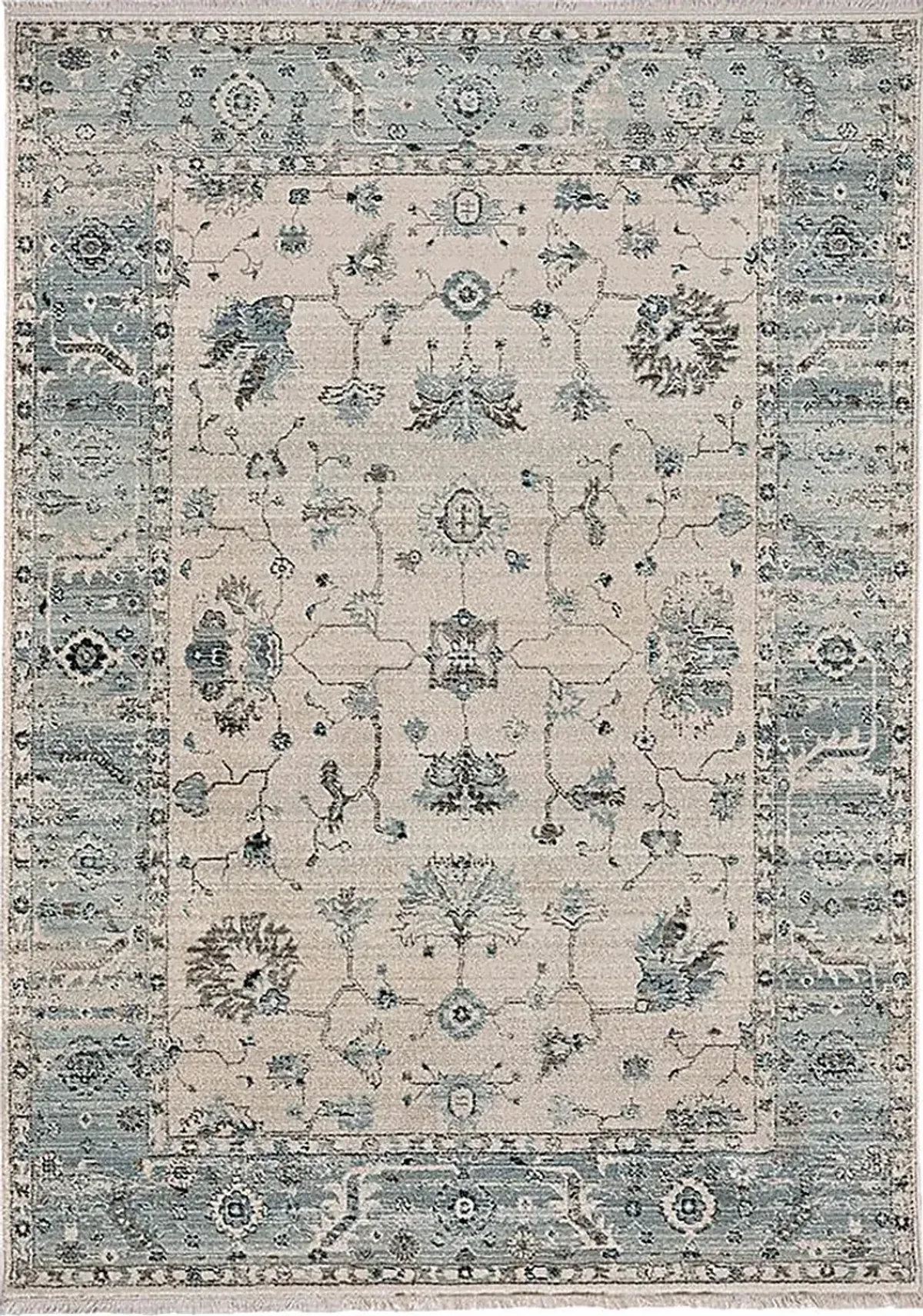 Parpon Light Blue 2'6 x 8' Runner Rug